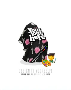CUSTOM Punk Pyro PRO Cape - Personalized Waterproof Salon Apron for Haircut