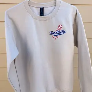 "Not Like Us" Dodgers Inspired Sweatshirt 2025 World Series Champs Cream Tan Crewneck for Fans Pullover Womenswear Long Sleeve Tops