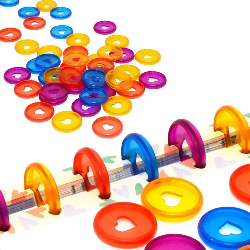 32mm Mushroom Hole Disc Binding Discs Binding Rings Macaron Colors Plastic Ring Notebook  Planner Ring Binder Binding Supplies
