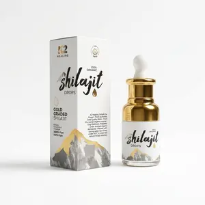 Organic Pure Himalayan Shilajit Drops 30ml - Natural Mineral Supplement for Men & Women, Boosts Energy, Stamina, Vitality, Workout Recovery & Testosterone Support