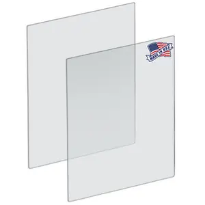 Azar Displays Plexiglass Acrylic Sheets Cut to Size, Clear Plastic Panels, Size: 30" x 40" x 3/16" Thick with Square Corners, Pack of 2
