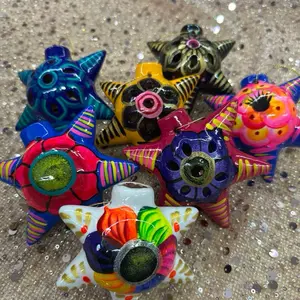 Set of 2 Piñatas de Barro Ornaments