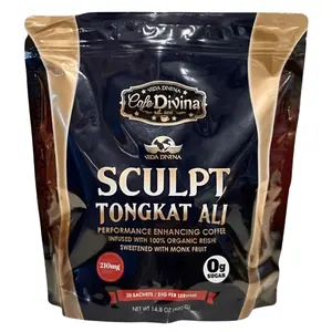 Vida Divina Sculpt Tongkat Ali Coffee Herbal Beverage Natural Fruit