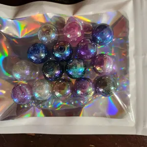 1 Mixed variety bag of beads, no brand name, various sizes, in a bag about 5 inches long and 3.5 inches wide, 15 beads