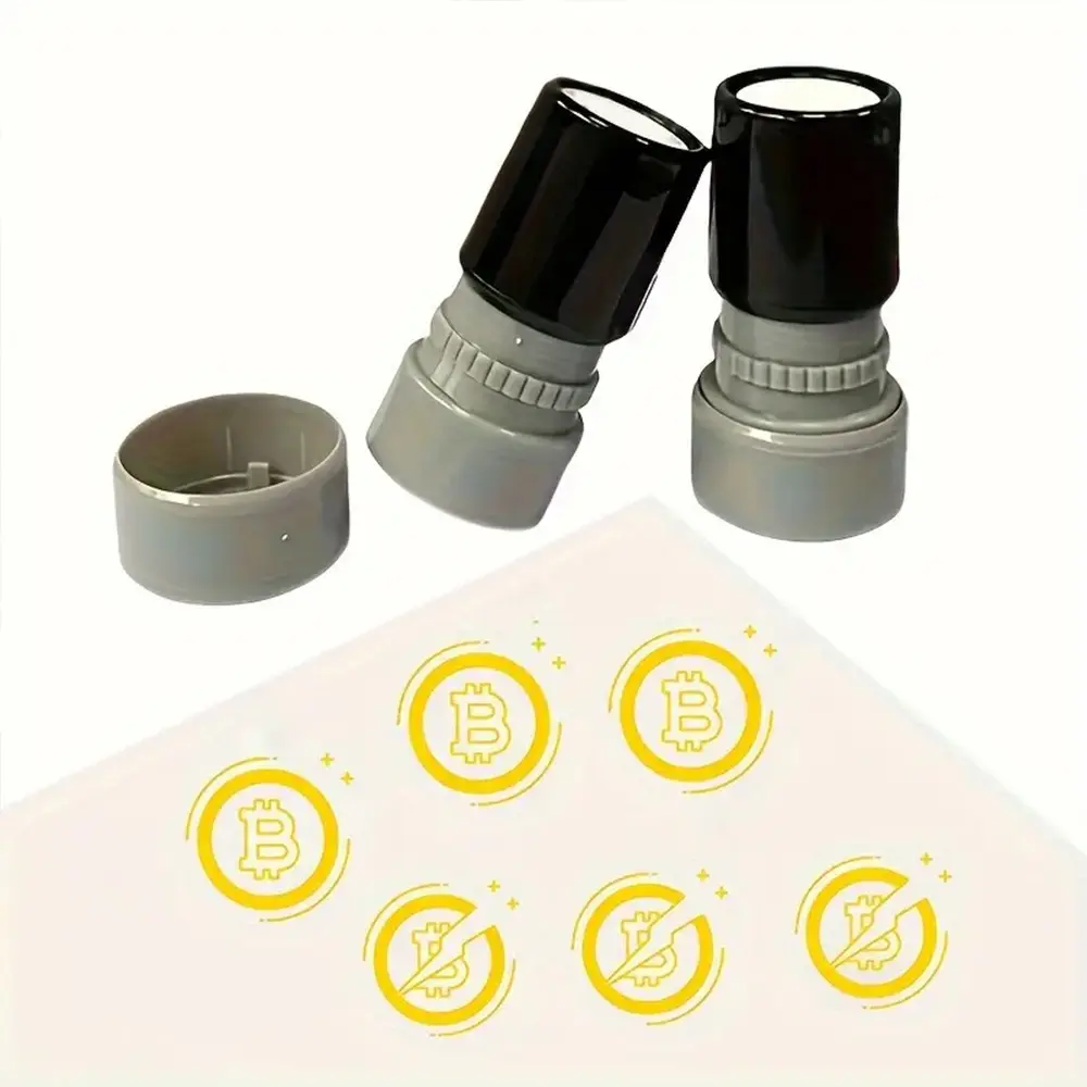 Bitcoin Pattern Stamp, Fun and Reusable Stamping Tool, Perfect for Crafts and DIY Projects