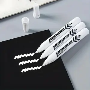 12-Pack Markers, High-Quality Non-Bleed Oil-Based Ink, Medium Tip for Plastic Glass Metal, Perfect Gift for Graduation Back-To-School