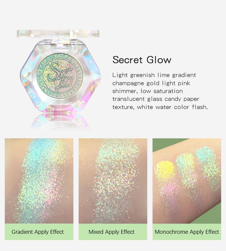 SHEENEFFECT Multichrome Eyeshadow Color-Shifting Gradient Trichrome Sheen Magical Radiant Makeup Cosmetic