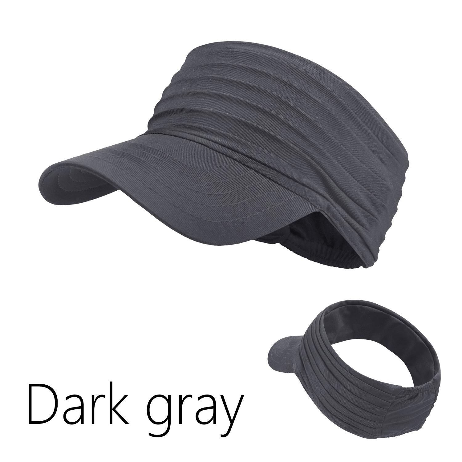 2PCS Open-Top Sun Hat: Fashionable Outdoor Sports Hat for Men and Women, Quick-Dry and UV-Protective, Adult Running Cap