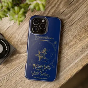 Smashing Pumpkins 30th Anniversary Smartphone Case - Retro 90s Rock Album Art Cover (Mellon Collie, Siamese Dream, Adore), Rubber Shell Phone Accessories for iPhone 17 Pro Max to SE & Samsung Galaxy, Ideal Fan Gift Plastic Protection Custom Cellphone summ