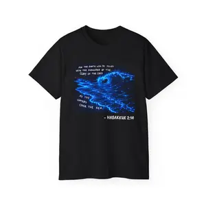 Habakkuk 2:14 Beach Wave Tee | Christian Scripture T-Shirt