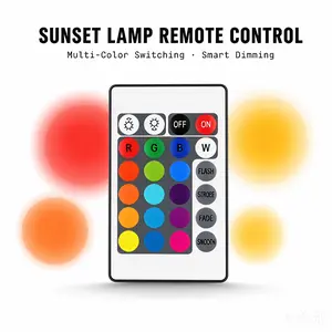 Exclusive Replacement Remote Control Only For Our Store RGB Sunset Projection Lamp, Wireless Color Brightness Mode Adjust Controller,Exclusive Replacement Remote Control — ONLY Compatible With Sunset Lamp Purchased In Our Store