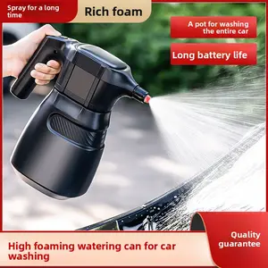 Electric Foam Sprayer for Car Washing - Rechargeable Pressurized PA Bottle, Pneumatic Car Wash Soap Special Water Gun, Automotive Supplies