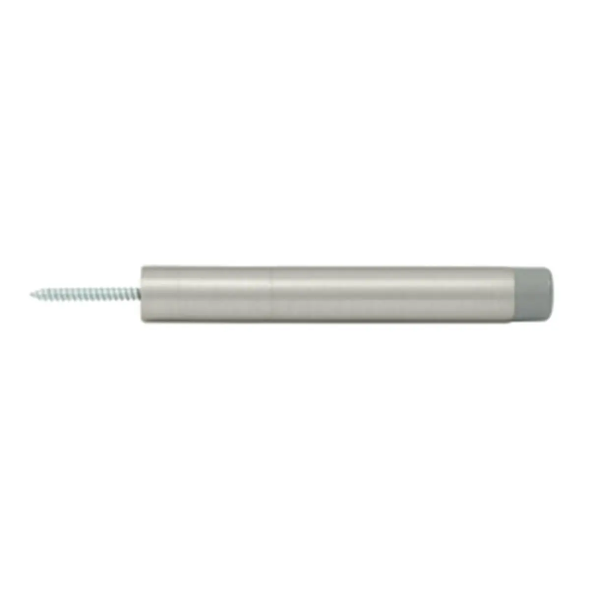 212 MAIN Deltana Extension Baseboard Door Bumper - Door Hardware, 4-1/2" Overall Length, Satin Nickel Solid Brass Stops, Corrosion-Proof, Weatherproof, Long-Lasting, 1-Year Finish, All Seasons, Mounting Screws Included, Ideal for Bath & Any Environment