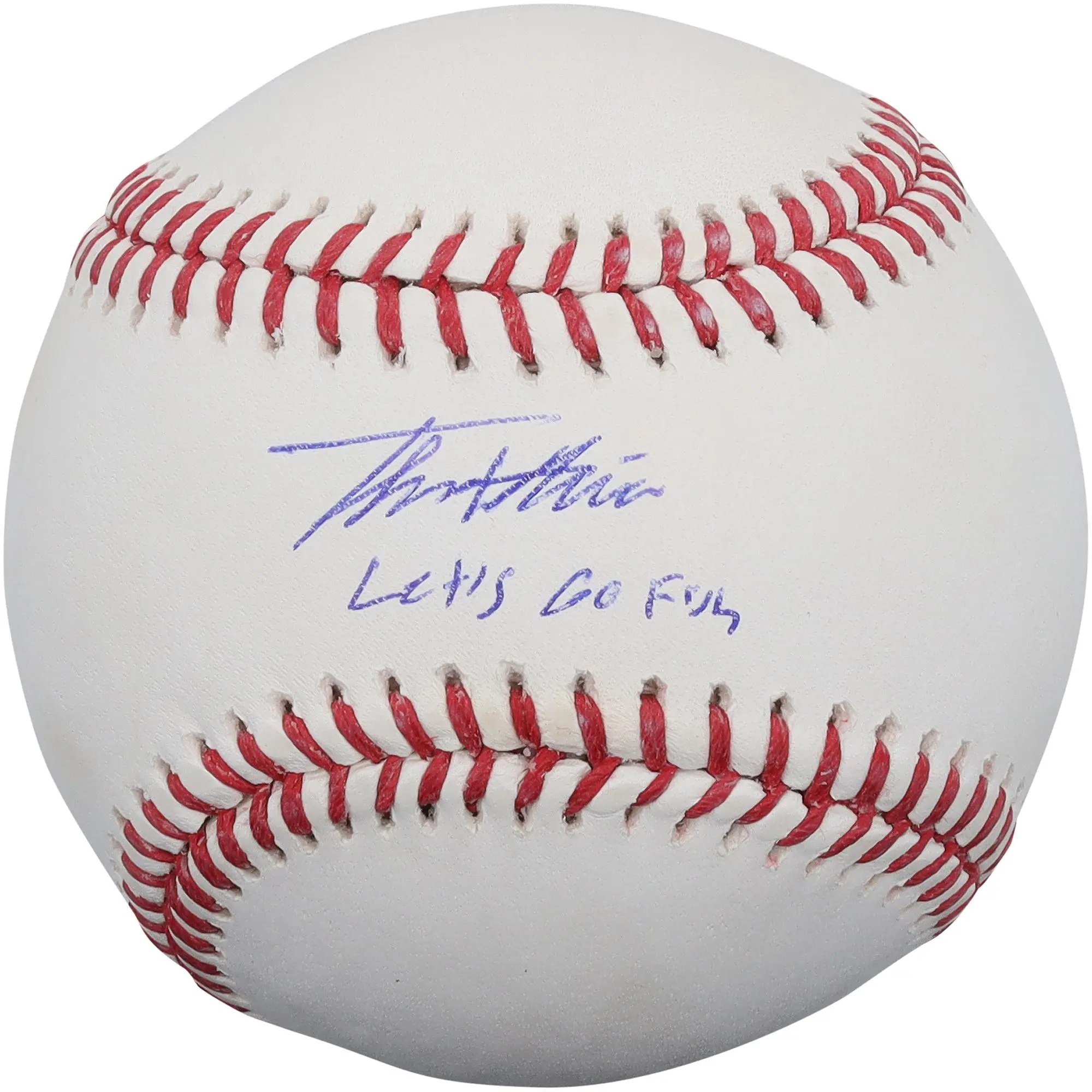 Thomas White Miami Marlins Autographed Baseball with "Let's Go Fish" Inscription - Fanatics Authentic Certified