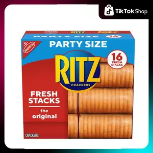Ritz Crackers Flavor Party Size Box of Fresh Stacks 16 Sleeves Total, original, 23.7 Ounce, 16 count (Pack of 1)