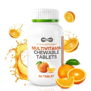 Oopeatol Multivitamin - Daily Multivitamin for Women & Men - Supports Healthy Energy Levels & Antioxidant Protection - Non-GMO & Vegan - Orange Flavor - 60 Tablets