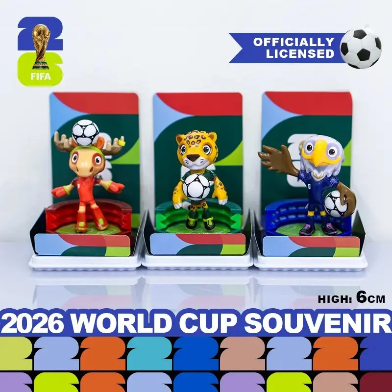 FIFA 2026 World Cup 3-Piece Mascot Set - Clutch Eagle, Zayu Jaguar FIFA 2026 World Cup 3-Piece Mascot Set - Clutch Eagle, Zayu Jaguar