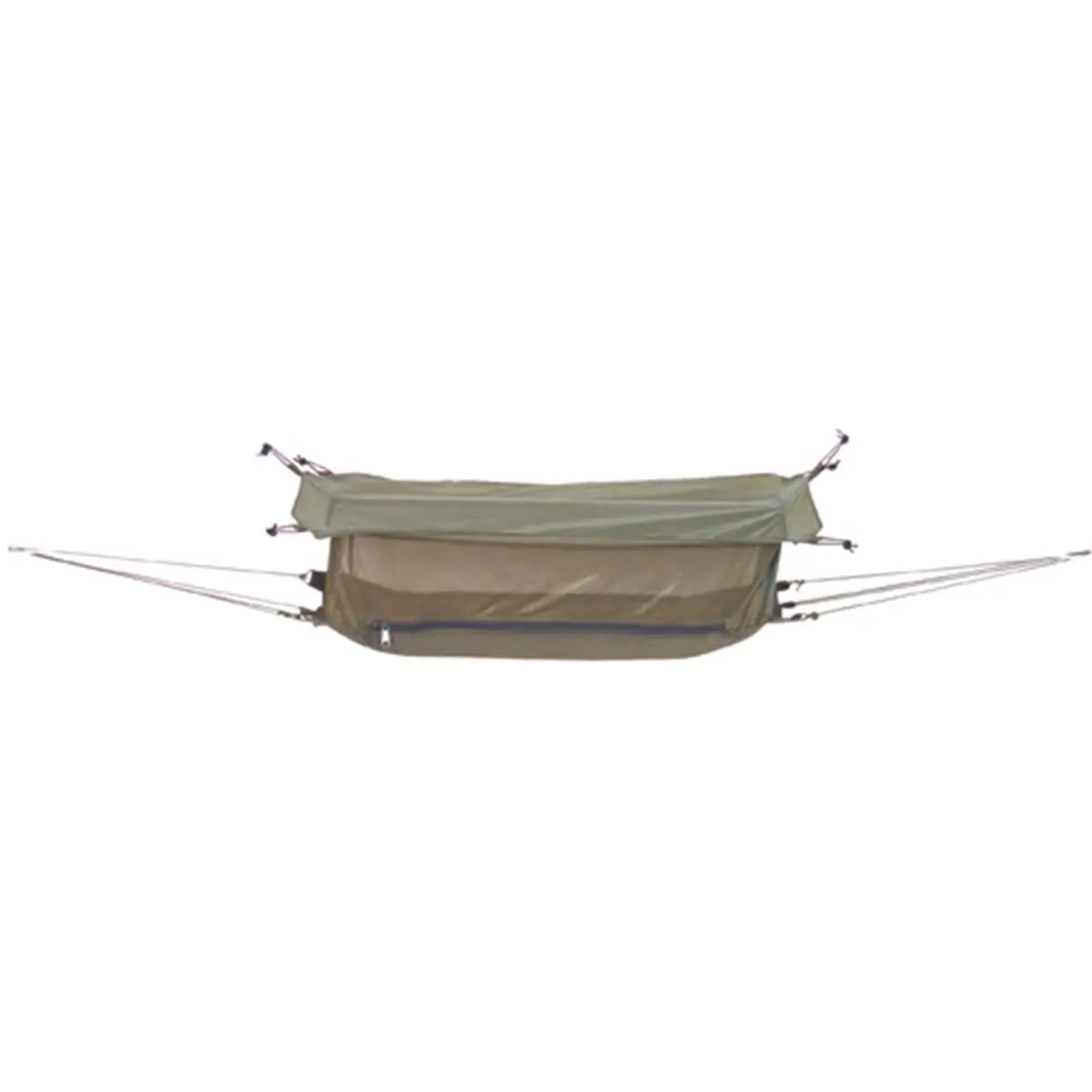 Fox Outdoor Jungle Hammock, Nylon & Cotton Canvas with No-See-Um Mesh Netting Sides and Sturdy Zipper Closures for Hammock Camping, Outdoor Camping, Large Size, Sun Protection, Unisex, Zippered Ends, Hanging Hammocks