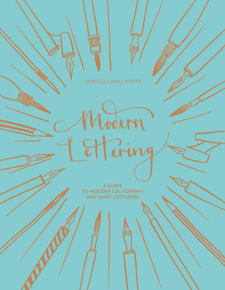 Used Hardcover Modern Calligraphy Book - Instructive Guide to Calligraphy Paper, Beginner Practice, Create Beautiful Decorative Handwriting, Font Mixing Tips (English) with Projects Worksheets