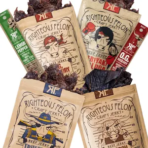 Savory Jerky Bundle - 6 Premium Meat Snacks by Righteous Felon