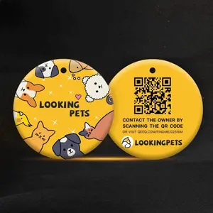 Pet ID Tag with QR Code, Take it for your pets& Protect Your Pet for Life