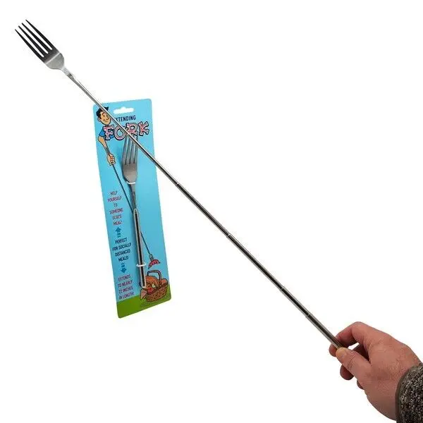 🍴 Funny Extending Fork – Steal Bites from Across the Table! 🍴 Funny Extending Fork – Steal Bites from Across the Table!