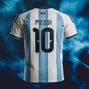 No.10 Messi 2026 New Home Away Blue Short Sleeves Football Shirts