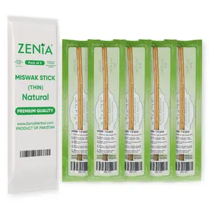 (5 Pack) Thin Zenia Sewak Miswak Natural Toothbrush Thin Sticks Oral Care (5 Pack) Thin Zenia Sewak Miswak Natural Toothbrush Thin Sticks Oral Care
