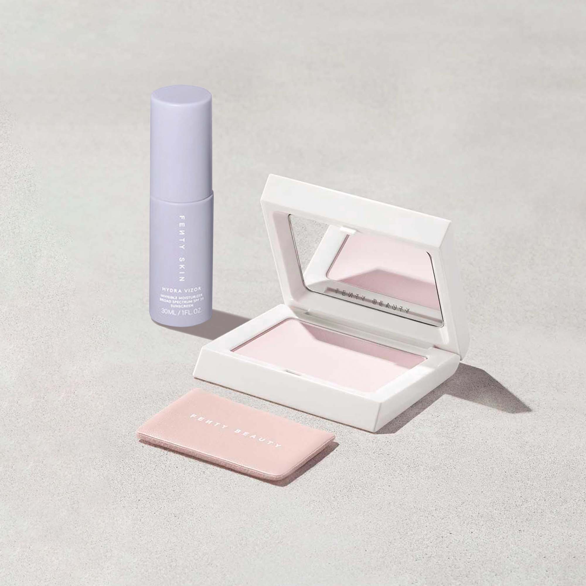 Fenty Beauty Invisimatte Setting Powder  Mini Hydra Vizor Mineral SPF Moisturizer Smooth Makeup Duo