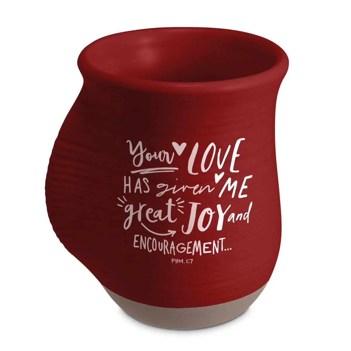 212 MAIN 14oz Ceramic Reusable Coffee Handwarmer Mug - Red, Dishwasher-Safe, Gift-Ready Affirmation Printed, Ideal Coworker Gift Drink Cup