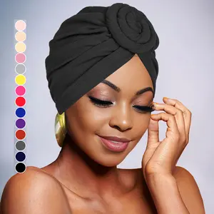 5/10Pcs Hot-selling Spiral Headscarf Hat, Fashion Multi-color Disc Flower Bag Head Hat Bottom Hat