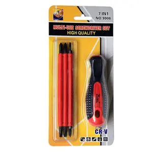 Insulated Screwdriver Set Professional Magnetic Screw Driver CRV Slotted Phillips Torx Changeable Bit Replaceable Screwdriver Bits Electricians Hand Tools