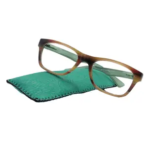 Kelly, (Premium) Reading Glasses High End Readers +1.25 to +4 Magnifying (Brown ) Square. Optical Frames, NY Fifth Avenue.