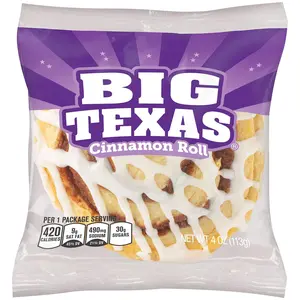 Cloverhill Big Texas Cinnamon Rolls, Individually Packaged, Pack of 6