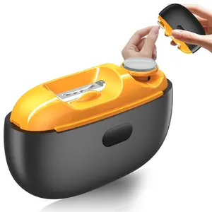 2-In-1 Electric Nail Clipper with Polishing, Automatic Nail Trimmer with LED Light, Painless Grooming for Adults, Seniors, Women, Men, Kids, Rechargeable Pedicure Tool, Nail Care Tool