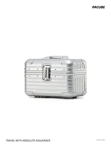 12"/15" Aluminum-Magnesium Mini Carry Case, Durable Metal Box, Sleek Hard Shell with Reinforced Corners, Perfect for Daily Commute, Business Travel, Secure Storage