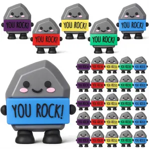 Employee Appreciation Gift You Rock Figurine Class of 2026 Positive Office Gift Mini Stone Statue 3D Ornament Motivational Desktop Decor Spread Love for Coworkers Students Teachers Nurses Employee Appreciation Gift for Birthday Graduation Party Favors
