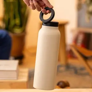 Multi-Functional Magnetic Cup - Cross-Border Bottle with Phone Stand (Ideal for Binging & Photography), High-Aesthetic Design, 304 Stainless Steel, MagSafe-Compatible Water Bottle