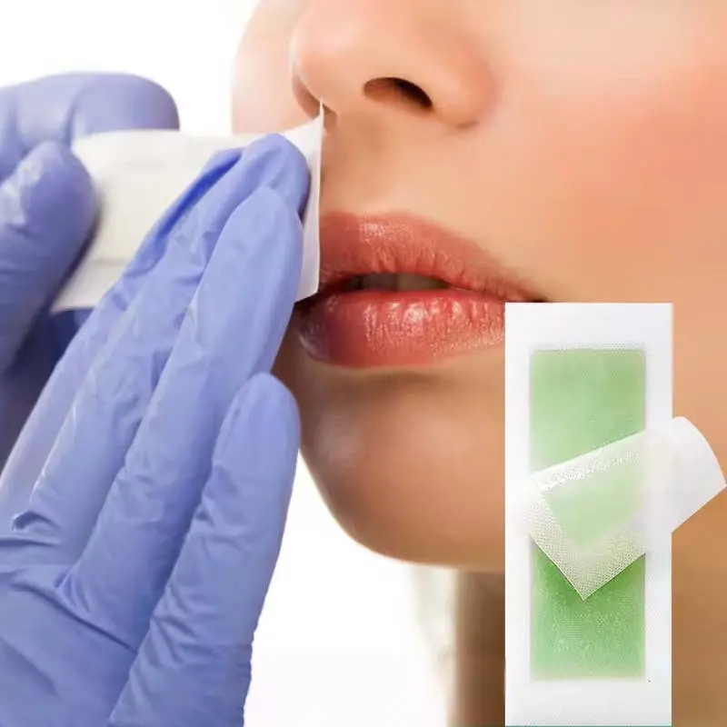 20pcs Wax Paper, Hair Removal Product, Moisturizing, Lasting Smooth, Instant No Black Point, No Residue, Painless, for Lips, Body, Hands, Feet, Armpit, Facial Waxing, Facial Hair Removal Wax Paper, Rapid Hair Removal, Wax Strips