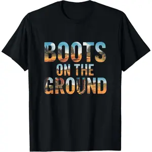 100% Cotton Boots On Da Ground Western Linedance T-Shirt