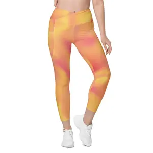 Tye Dye Crossover Leggings with Pockets - LaLa D&C