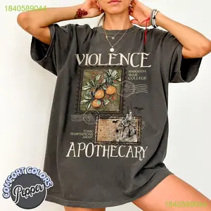 Unique T-Shirt Collection Featuring Violence Apothecary, Fourth Wing, and More Tshirt