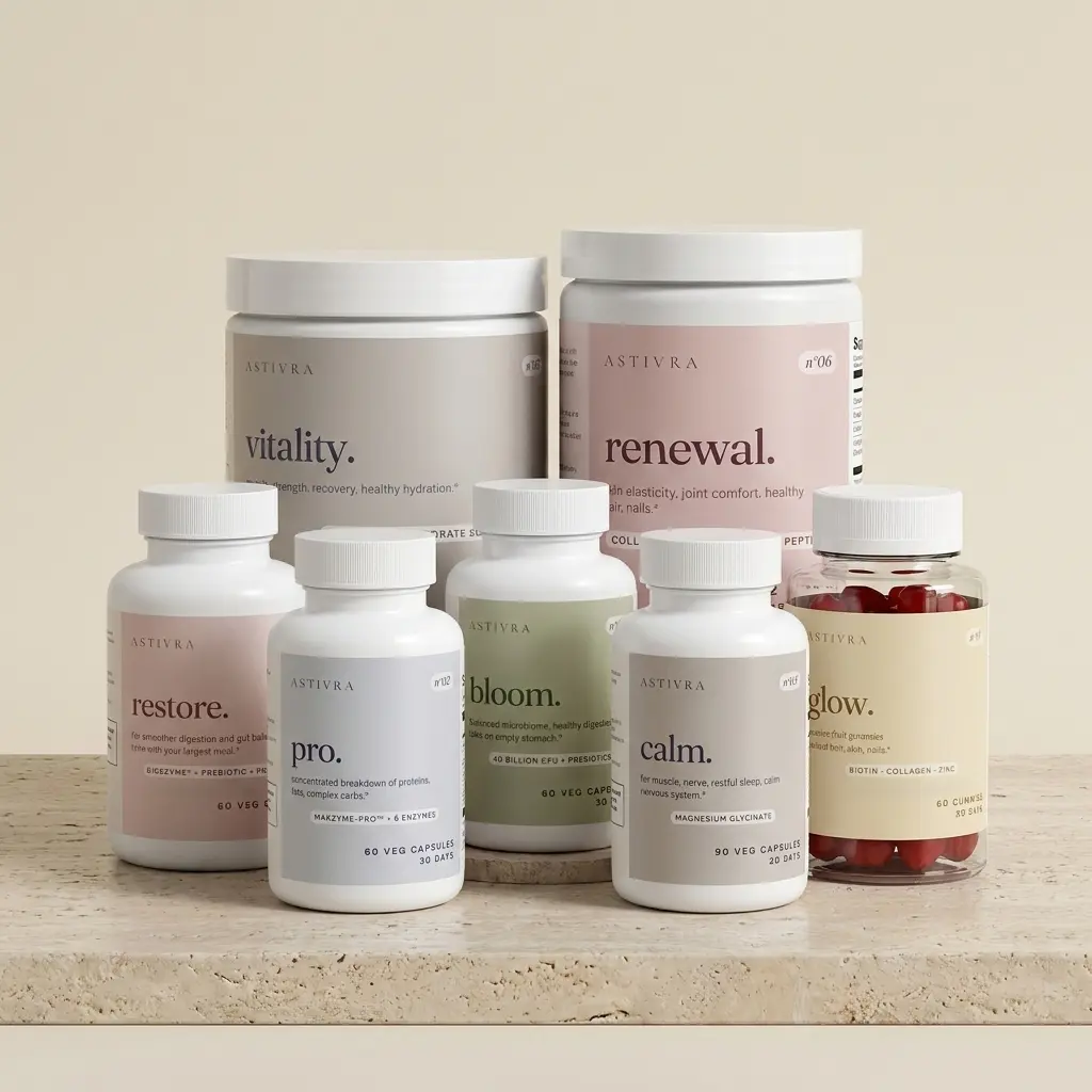 Astivra The Complete System - Full Daily Supplement Routine, 7 Pieces