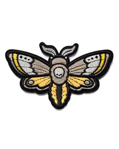Death's-Head Moth Fuzzy Sticker Patch