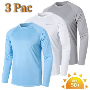 3/6 Pack Men's Rash Guards UPF 50+ UV Protection Shirt Men's Quick-Drying Lightweight Breathable Sun Protection for Outdoor Surfing Swimming Running