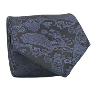 Paisley Prestige Collection: Paisley Design Navy Necktie
