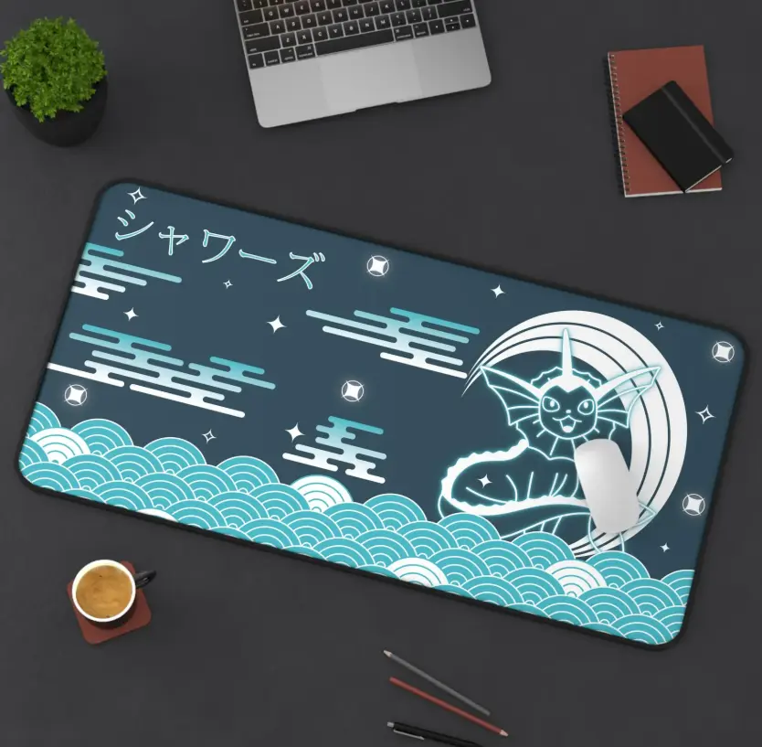 Vaporeon Water type - MousePad, Desk Mat, Extended Mousepad, Giant Mouse Pad, Gamer Pad