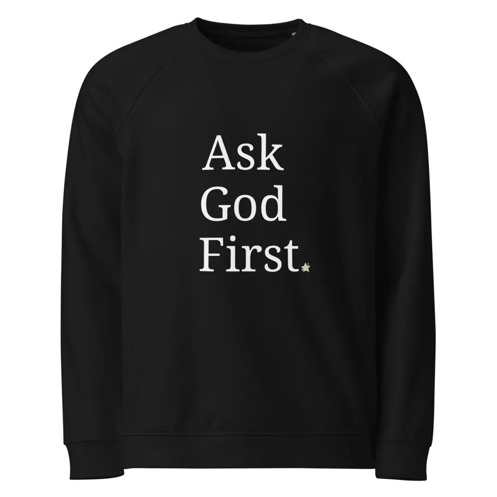 Unisex Organic Raglan Sweatshirt - 100% Cotton Exterior, Brushed Fleece Lining, Side-Seamed, Raglan Sleeves, 8.3 oz/yd² Fabric Weight