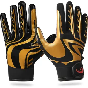 Youth Football Gloves   Grip Receiver Gloves with Super Stick Ability for   Experience