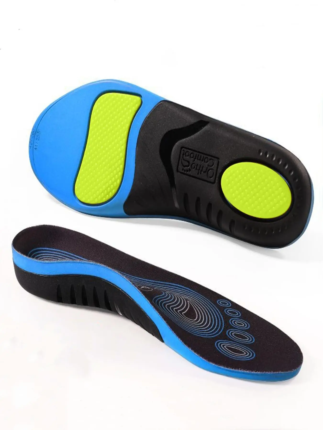 Colorblock Orthotic Insoles, Comfortable Breathable Flat Feet Insoles, Arch Support Insoles for Men & Women, Shoe Accessories